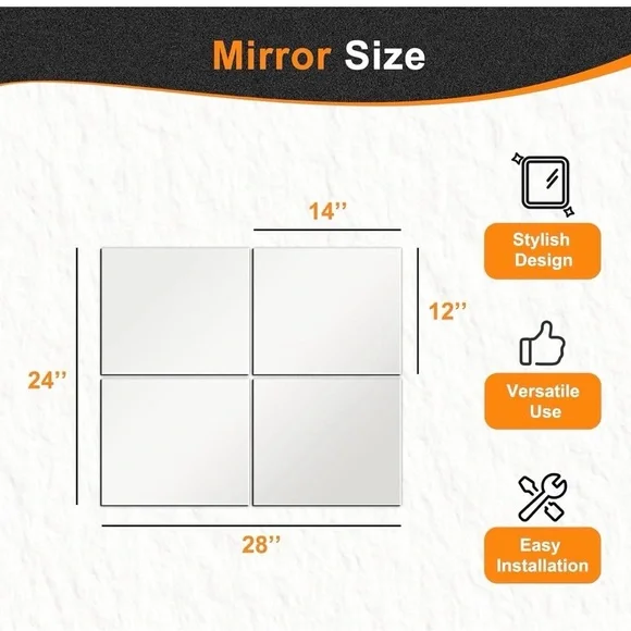 Delman Elegant Silver Wall Mirror - Picture 2 of 2